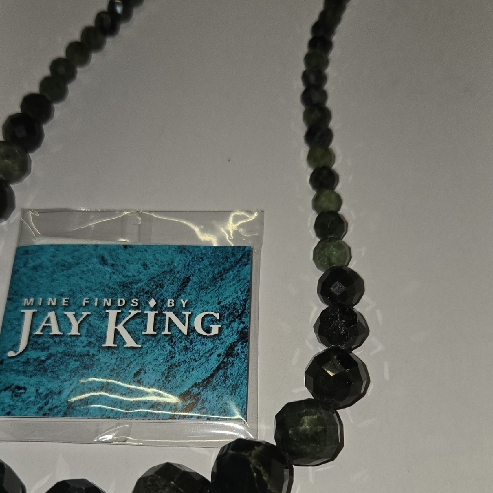Jay King Green Graduated Bead Necklace - Picture 3 of 3